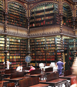 A pesquisadora frequentou os acervos do Real Gabinete Português (foto) e da Biblioteca Nacional (Crédito: Wikipedia) 