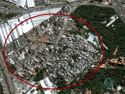  A comunidade do Amorim fica no entorno do campus de Manguinhos da Fiocruz 