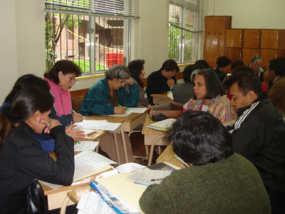  Primeira reunião de trabalho na Bolívia (Foto: Anakeila Stauffer) 