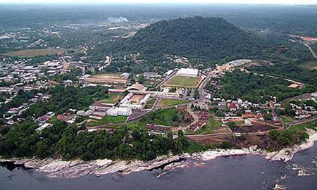  Vista aérea de São Gabriel da Cachoeira (Foto: Comando de Fronteira Rio Negro) 