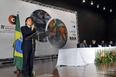  O ministro José Gomes Temporão discursa na abertura da Conferência de Saúde Mental 