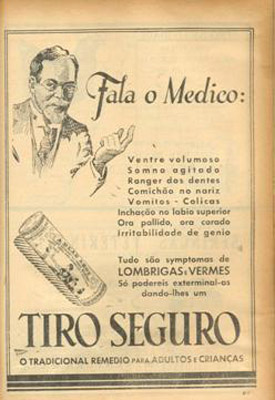  Propaganda de remédio contra lombrigas e vermes veiculada na revista em 1932 