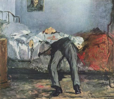  Quadro <EM>Suicídio</EM>, de Édouard Manet 