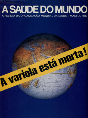  Reprodução da capa de boletim da OMS em maio de 1980 
