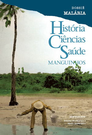  A capa da revista é uma foto do arquivo Fundação Rockefeller, pertencente à COC/Fiocruz, que mostra um guarda do Serviço de Malária do Nordeste espalhando veneno nas areias de Aracati, no Ceará 