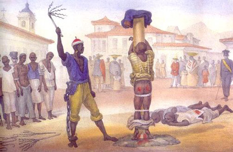  Aquarela de Debret retrata os maus tratos e punições sofridas por escravos no século 19 