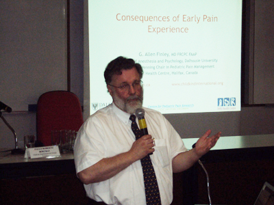  Finley: dores crônicas na fase adulta podem ser resultado da falta do manejo da dor no passado 