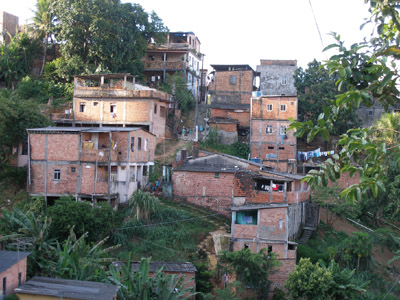  Barracos em Pau da Lima, bairro em que foi feito o estudo sobre leptospirose 