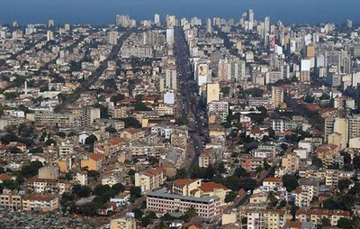 Vista aérea da cidade de Maputo, capital de Moçambique 