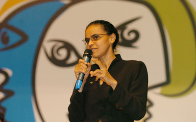  Marina Silva na abertura do seminário <EM>Diferentes diferenças</EM> (Foto: Jefferson Rudy/MMA) 