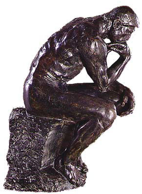  <EM>O pensador</EM> (1881), de Auguste Rodin (Acervo do Museu Rodin) 