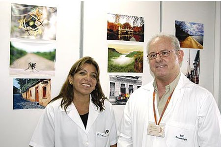  Os biólogos Marise Maleck e Anthony Érico Guimarães (Foto: Ana Limp) 