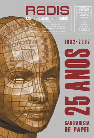  Capa da mais recente edição da revista, comemorativa dos 25 anos do Radis 